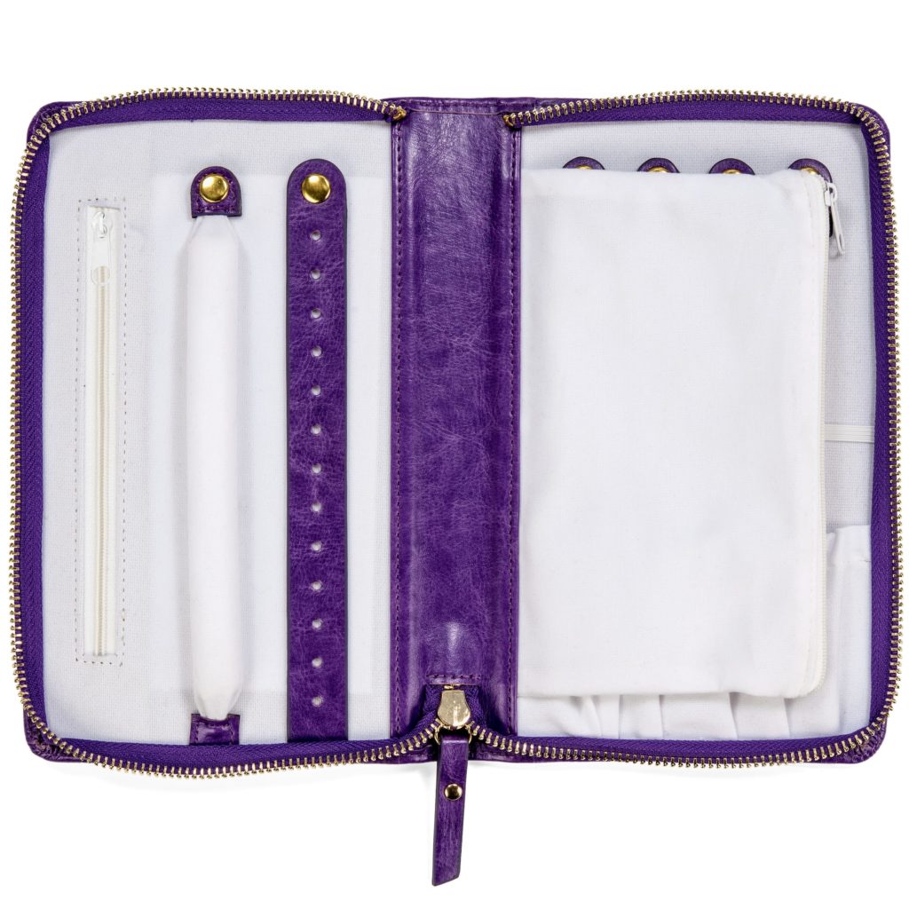Full Zip Travel Jewelry Case, Purple – CastleGate Travel Products